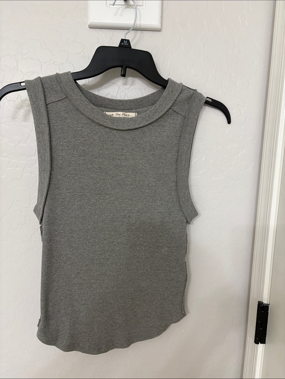 We The Free Ribbed Sleeveless Tank - Gray